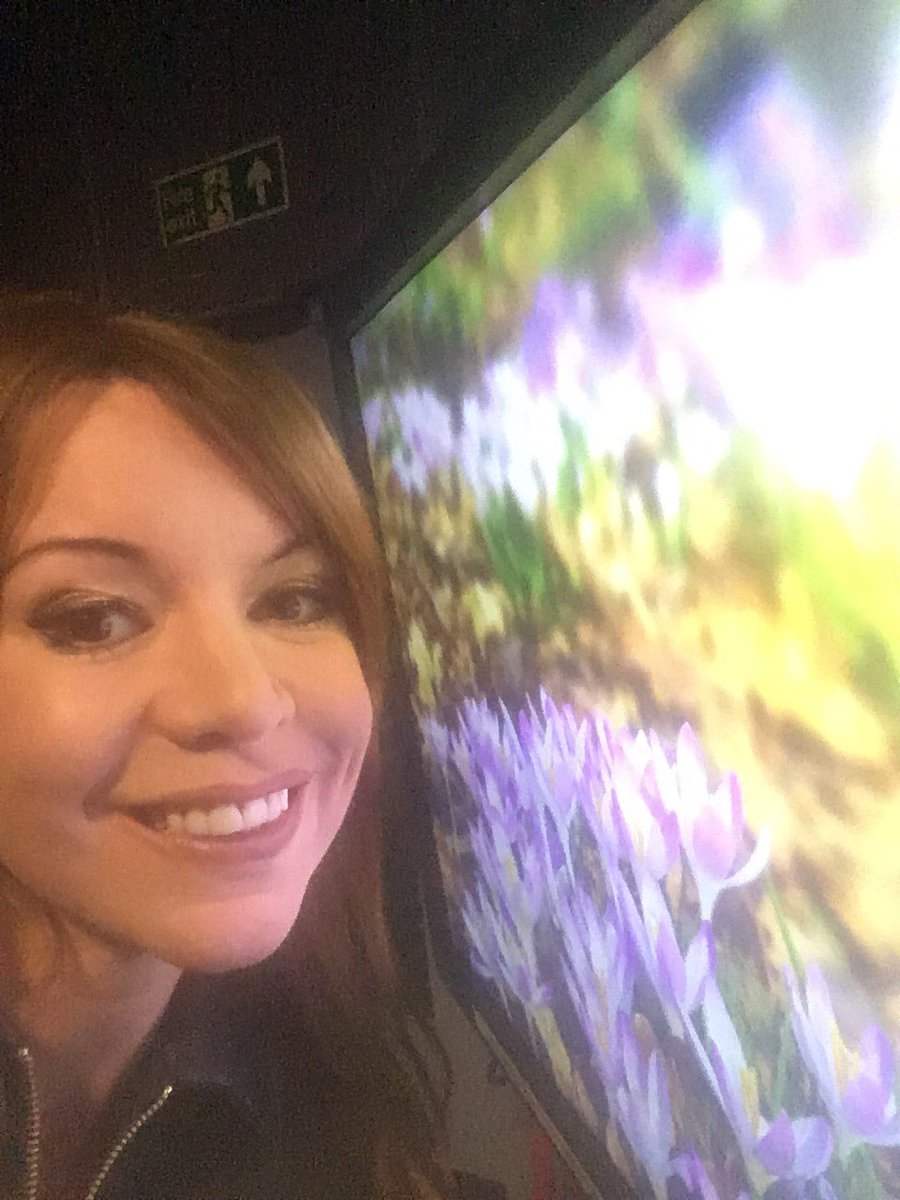 lizzieweather's tweet image. Me, clicker and crocuses . All on ⁦@BBCLondonNews⁩ in just a ✅ #springsoon