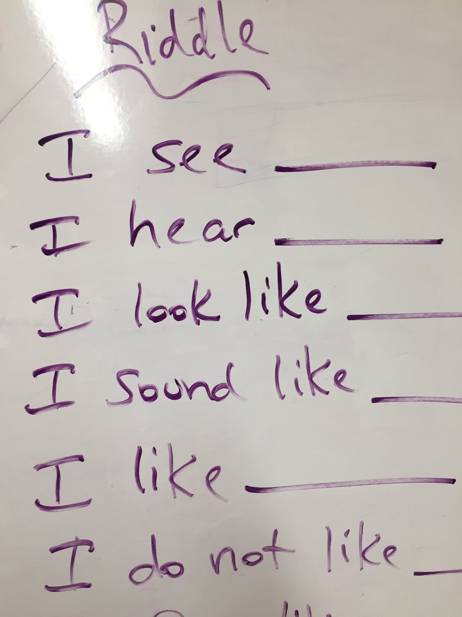 mal_keenan's tweet photo. This week’s Quick Write = POV Riddle
#infer #ELL #sentenceframe https://t.co/9H5l168GD7