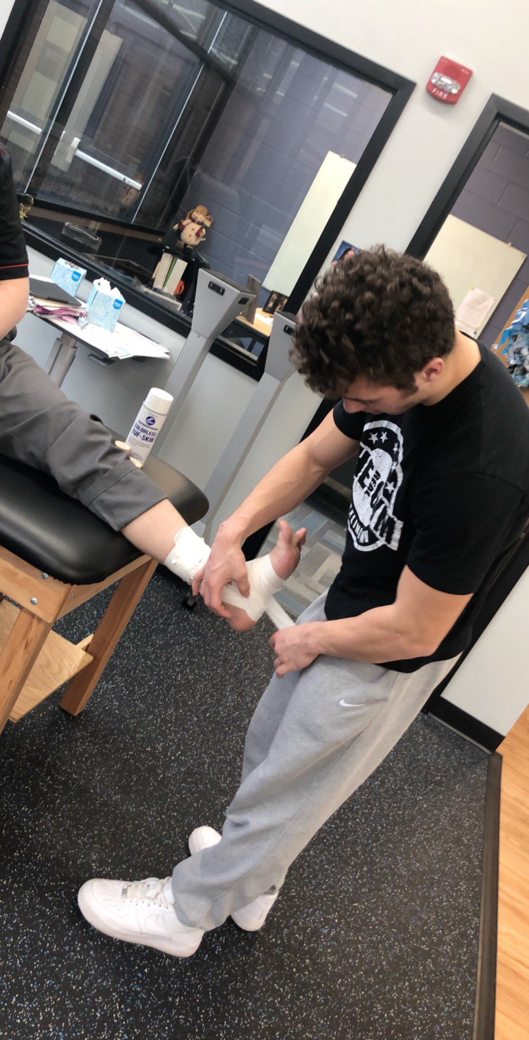 Bridgeport Schools on Twitter "Students are learning the basics of ankle taping in our Exercise