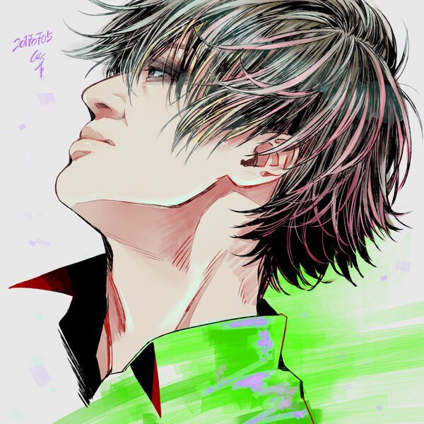 #俺の描いた髪の毛を見てくれ 