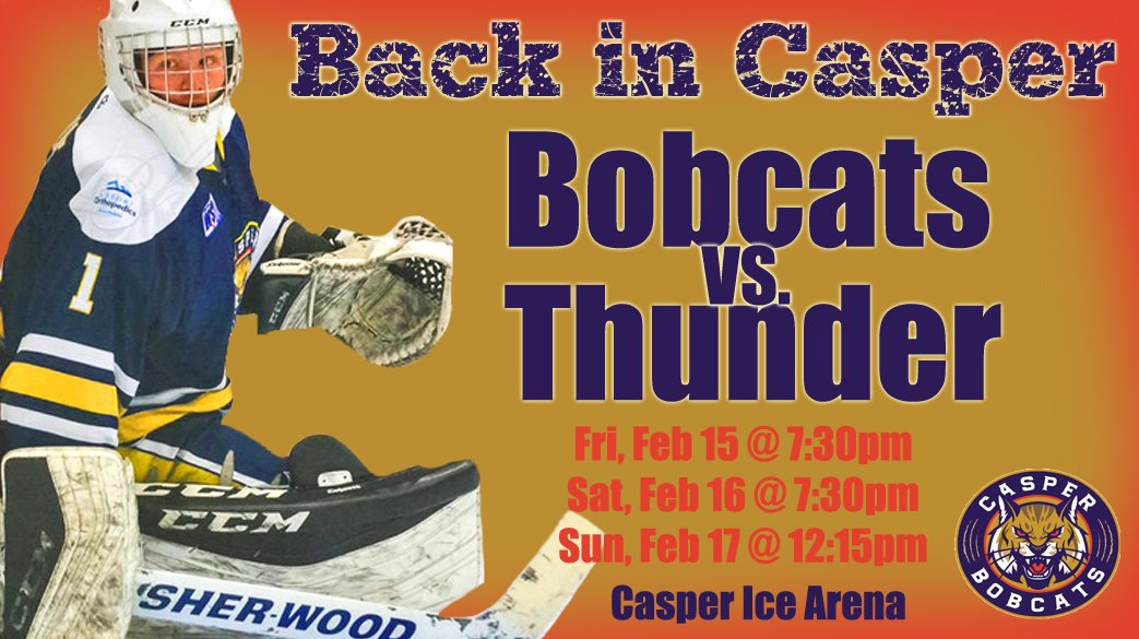 BobcatsCasper's tweet photo. @CasperIceArena #HomeIce #WSHL #GoCats https://t.co/F7xx3BC8eA