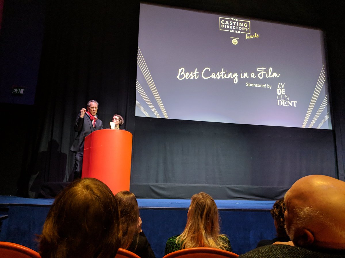 The incredible @RichardEGrant and #ClaireFoy presenting Best Casting in a Film at the #cdgawards2019 sponsored by @ITG_Ltd