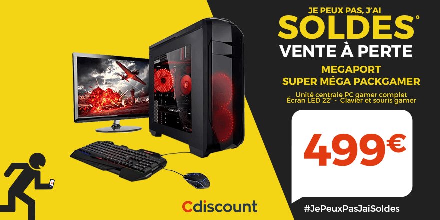 Cdiscount // #CdiscountSoldes on X: 🚩 Unité centrale PC Gamer