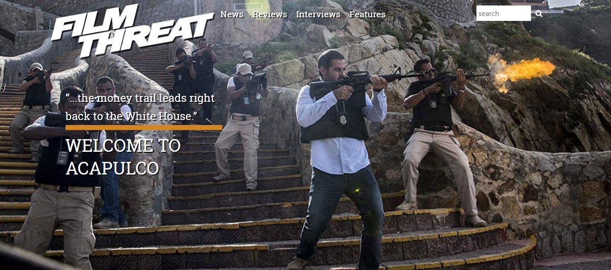 FilmThreat's tweet image. “…the young chap finds himself in quite a predicament when he wakes up drunk on the way to Acapulco…” Alex Saveliev looks at the self-referential action movie Welcome To Acapulco.
filmthreat.com/reviews/welcom… #SupportIndieFilm #welcometoacapulco
