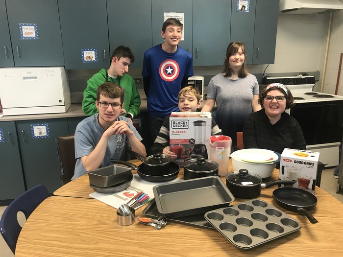 MSHSBulldogs's tweet photo. A special thank you to Mr. DiFilippo’s Econ class for donating some of their profits from 1st semester cookie companies. The Young Adult Program was able to purchase brand-new kitchen equipment! It was so fun to open and see what we got! #SeeTheAble #NotTheLabel https://t.co/VtKmtrTN4j