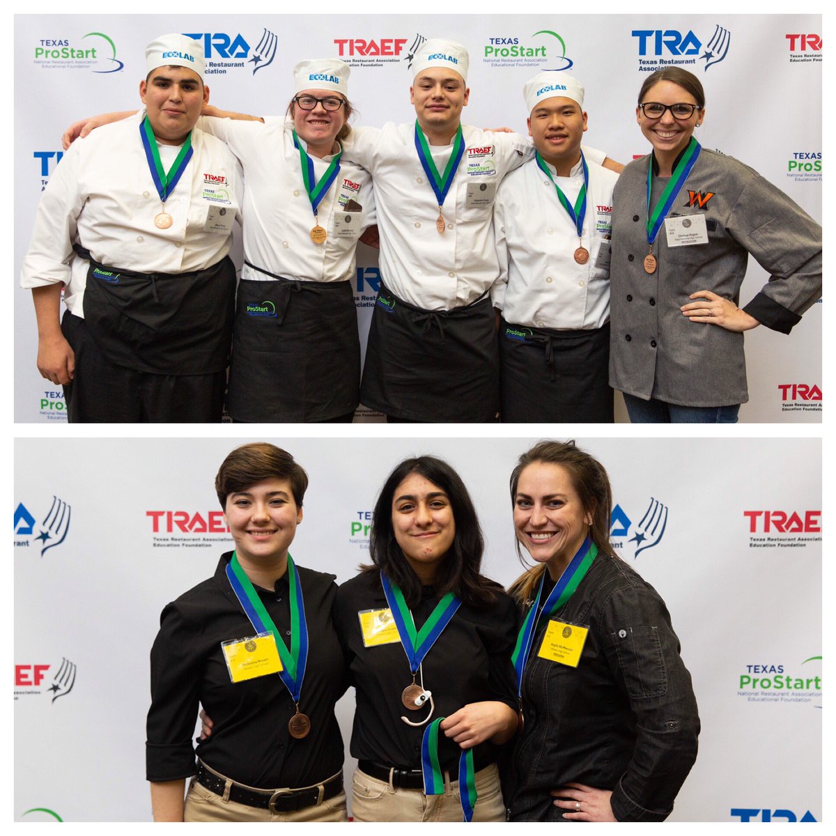 TXRestaurants's tweet photo. 2/2 Congratulations to the #TXProStart students who placed this weekend in Frisco! These teams (pictured from fourth to sixth place) will be joining us in San Antonio in March to compete in Texas ProStart’s state invitational. Good luck and great job! #txrestassoc #TRAEF https://t.co/oGlMuVg2Qa