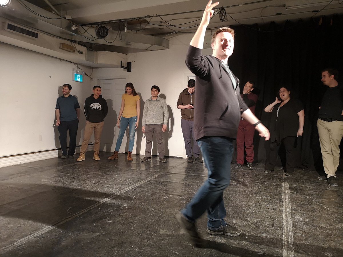ImprovToronto's tweet photo. Ever wonder what happens when you talk back to @Dwayne_Mailman ? You get 9 Ways to Die. You're welcome. #improv #bananas #WINProv https://t.co/35Mb0bf9oJ