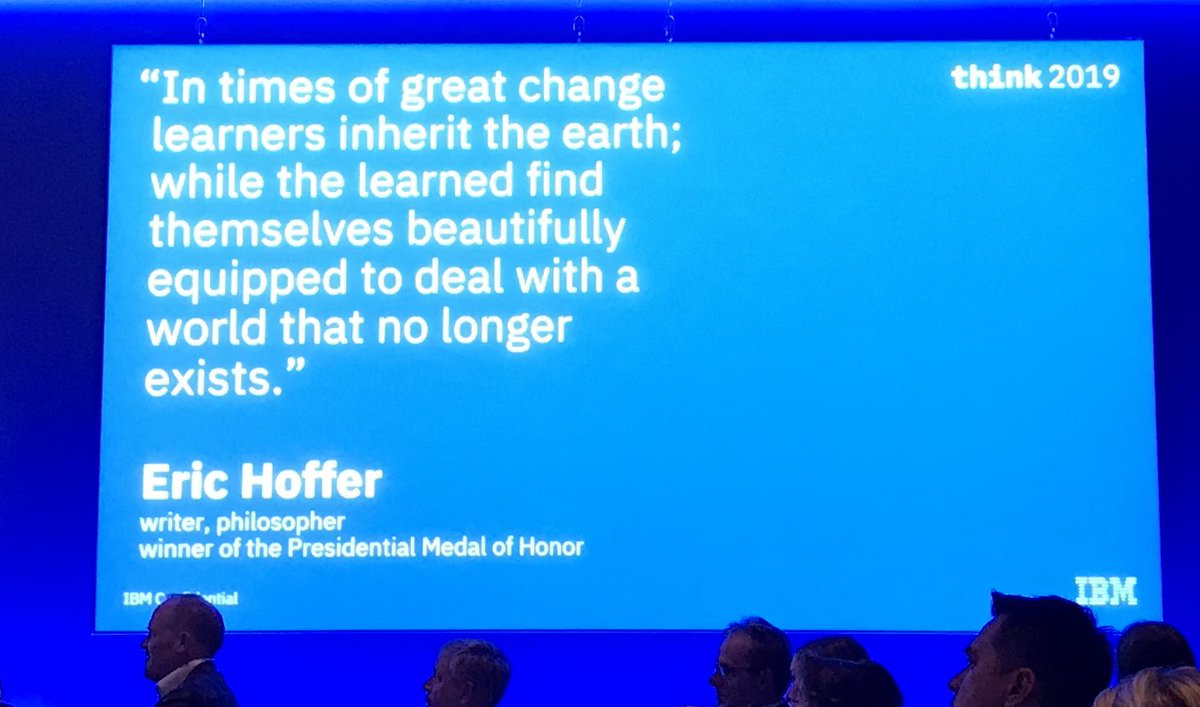 Barneylo's tweet photo. Super compelling overview of the #learningenterprise from @debbubb of @ibm during #Think2019
98% of all learning in #IBM now happens within their learning platform
Irresistible experiences
Tailored to individuals
Open to all
Architectured in the flow
Human solutions https://t.co/vF7XOnmjaZ