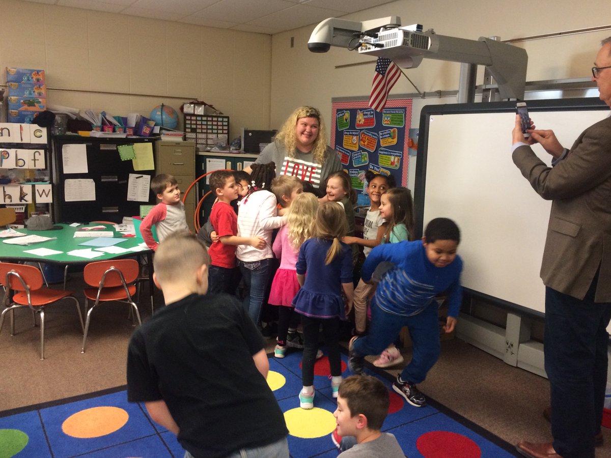 Way to go, Mrs. V.!!  Today she received the "You Make A Difference" award from our Board of Education.  Mr. Gary Denning was here to present her with the award. #Why305  <a href="/USD305/">SalinaPublicSchools</a>  #SalinaKS