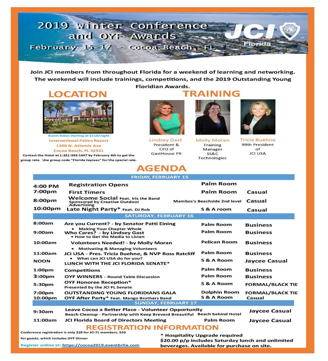 JCIFlorida's tweet photo. Check out our upcoming agenda for this coming weekend!  https://t.co/Wohp914SgH #jciflcocoa https://t.co/bSvvBoVFaB