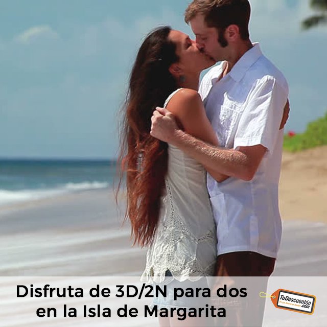 ¡Nos vamos para la #IsladeMargarita este #SanValentin! Disfruta desde 3D/2N TODO INCLUIDO para 2 adultos y 2 niños gratis en esta maravillosa isla y vive unos días llenos de amor. ¿Quieres saber más? Ingresa en tudescuenton.com para más información. #TuDescuenton