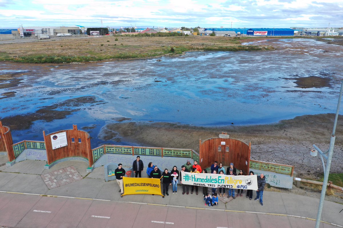 AEPatagonica's tweet photo. #HumedalesEnPeligro #Magallanes #Chile #Puq #PuntaArenas #Rnu #Rrnup #DiaMundialdelosHumedales febrero 2019. https://t.co/Fqe1X7872r