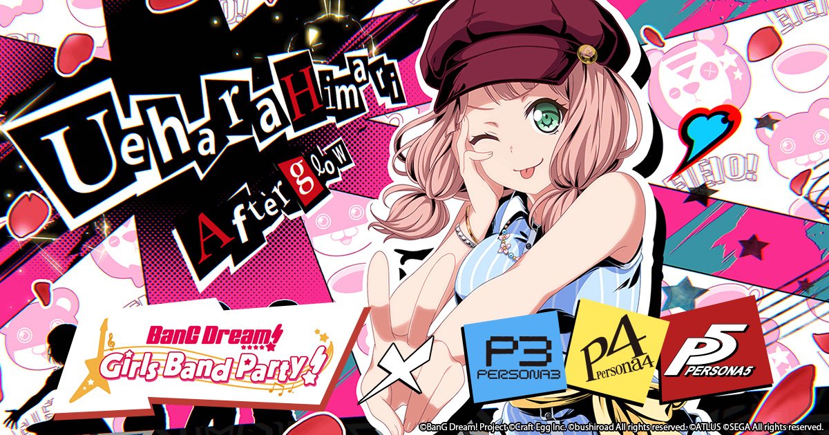 BanG Dream! Girls Band Party! x Persona Series Collaboration