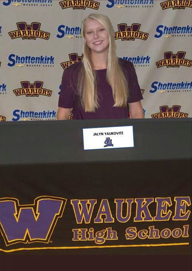 jalyn_yauk's tweet photo. Wasn’t able to sign, so here’s a photoshopped version instead. Still super excited to continue my academic and lacrosse career next year at Aurora University. Go Spartans! https://t.co/l70CwCGMjV