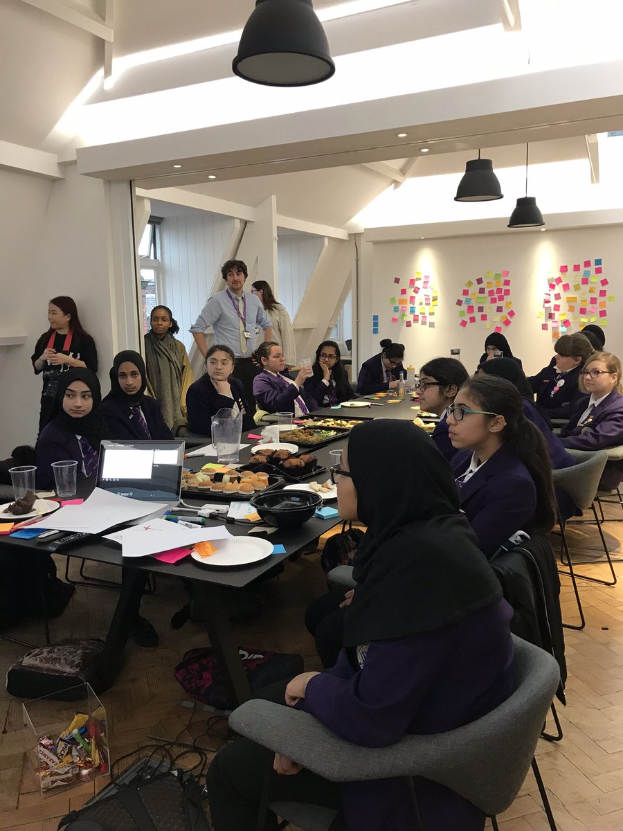 Super afternoon at work @computerlovers showing the girls from #WhalleyRange #HighSchool what #digital #agency life is like, the roles, products, ideation. Great ideas from all the girls! Loved having them in. @innovateheruk #InnovateHer #womenintech