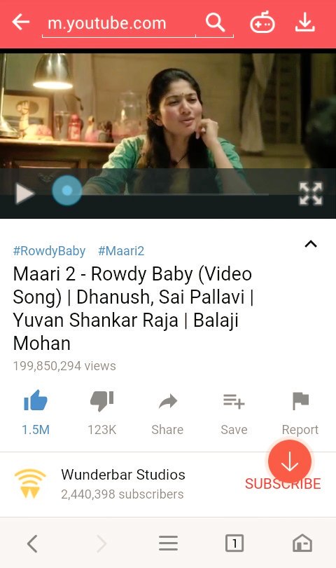 FbYuvan's tweet photo. Out of control 
Gng to b 200m view #rowdybabyhits200mviews @thisisysr @dhanushkraja @directormbalaji @wunderbarfilms https://t.co/Y1Hu5QTAHc