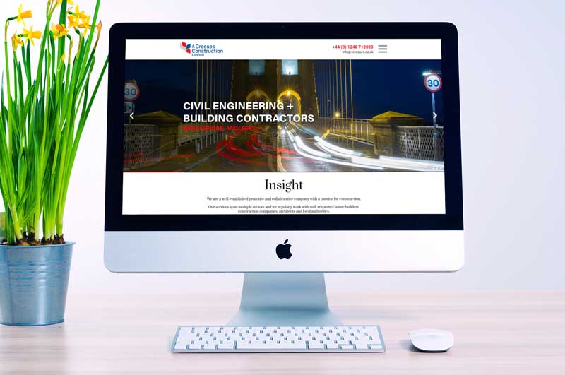 Our new website has gone live! After months of preparation, the day has finally arrived to take our new look pages online. Visit us at 4crosses.co.uk #civilengineering #building #anglesey #menaibridge #northwales