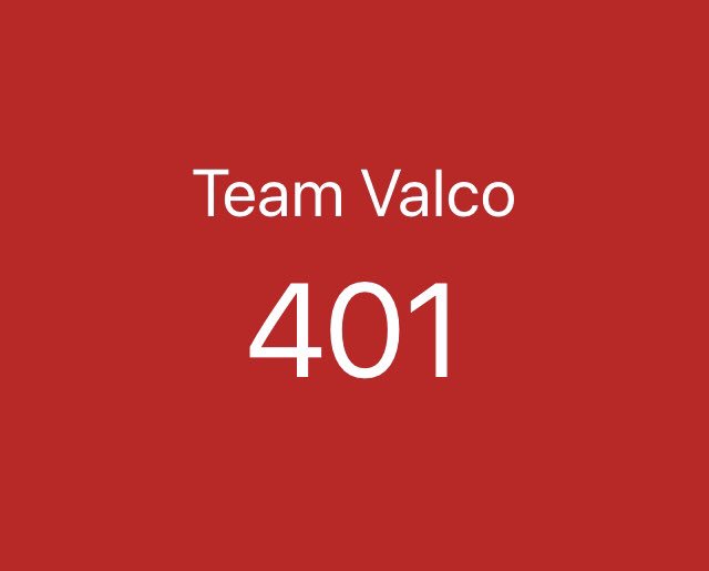 TeamValco tweet picture