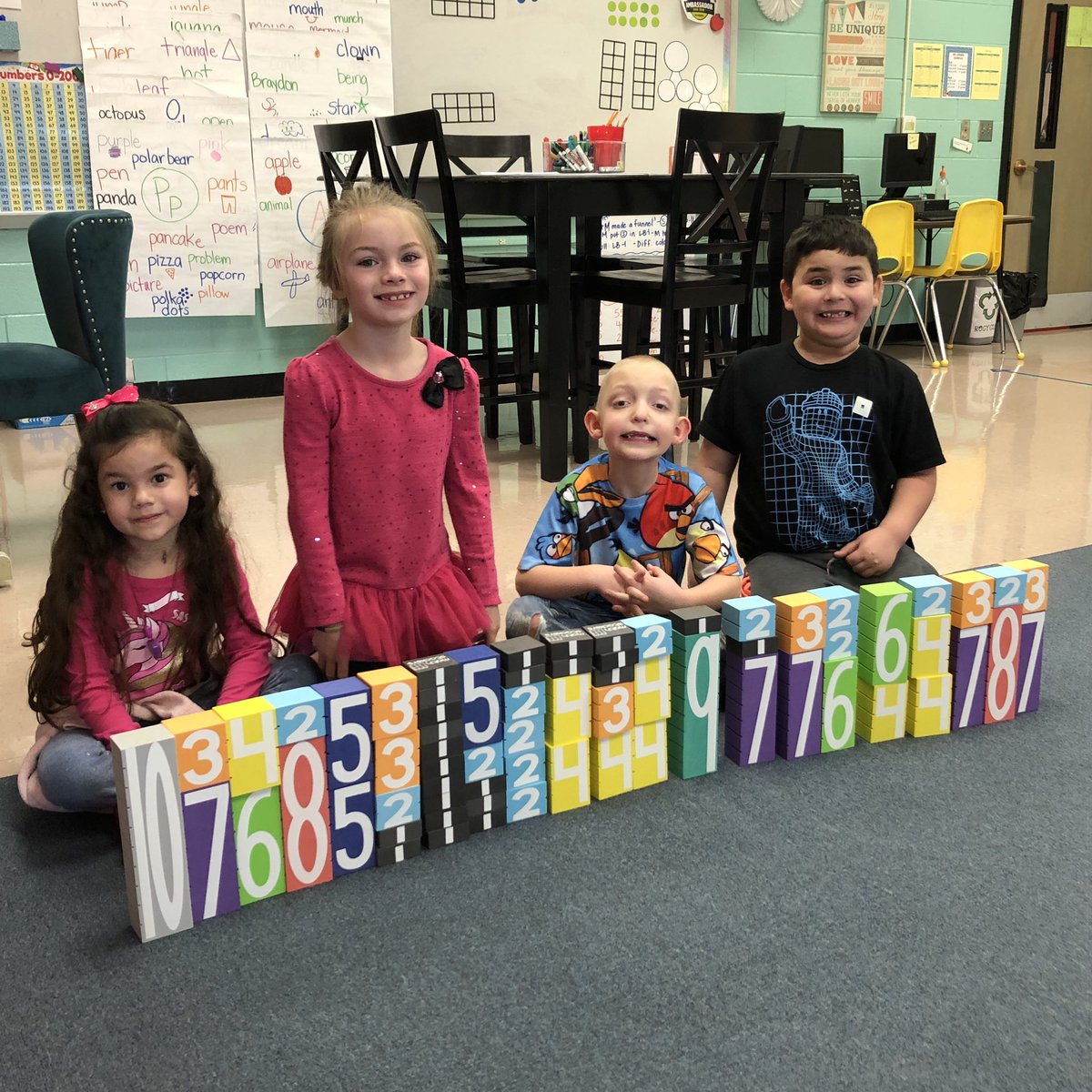 KittrellSchool's tweet image. These students LOVED exploring our new Math Stackers and finding all the ways to make 10! @mathstackers #mathisnotaworksheet @rucoschools