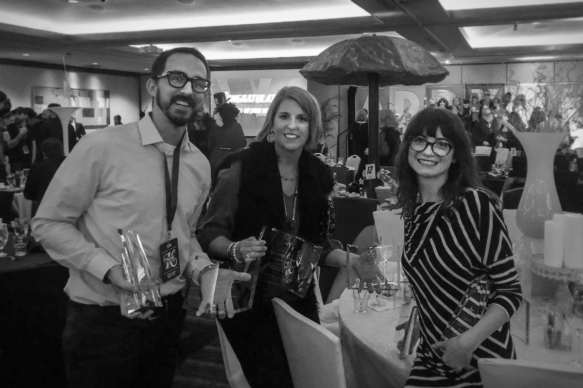 GodwinGroup's tweet photo. Honored to be leaving #AddyCon2019 with an armful of Gold, Silver and Judge’s Choice awards. Congrats to all winners, especially our friends at Keesler Federal Credit Union and Cooperative Energy. #ADDY #GoldAddy #Godwin #AgencyLife https://t.co/f3gamQJSXI