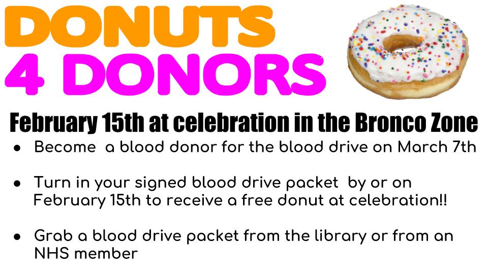 PBHS Blood Drive (@pbhsblooddrive) on Twitter photo How sweet! If you sign up for blood drive by this Friday, you can get a free donut! Find forms in the library front desk & return the signed form back to the library or to our booth during celebration in the bronco zone!Requirements to donate blood apply <a href="/PBhighschool/">Poston Butte High School - Florence Unified</a> <a href="/PBHStuco_/">PBHS Stuco</a> How sweet! If you sign up for blood drive by this Friday, you can get a free donut! Find forms in the library front desk & return the signed form back to the library or to our booth during celebration in the bronco zone!Requirements to donate blood apply <a href="/PBhighschool/">Poston Butte High School - Florence Unified</a> <a href="/PBHStuco_/">PBHS Stuco</a>
