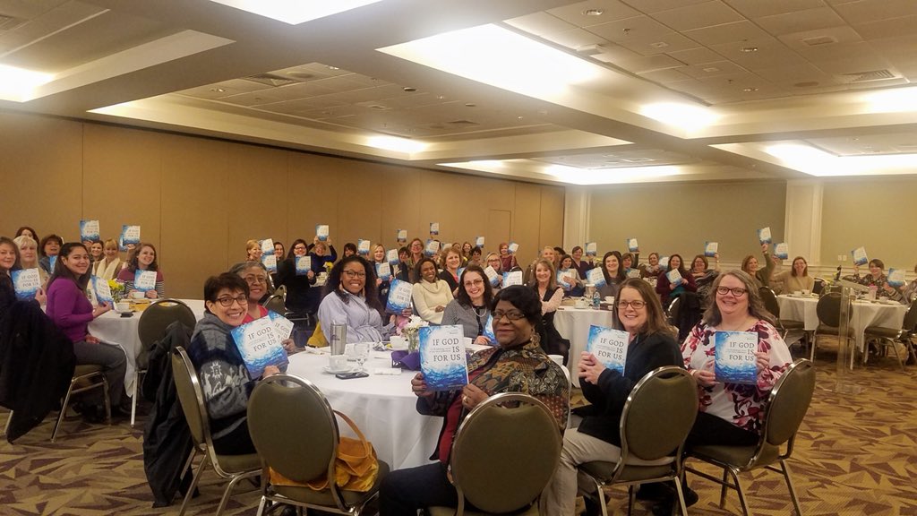 What a fun time <a href="/Ouachita/">Ouachita Baptist University</a> women had with <a href="/trillianewbell/">Trillia Newbell</a> this morning! Grateful for a copy of her newest book - a Bible study on Romans 8!