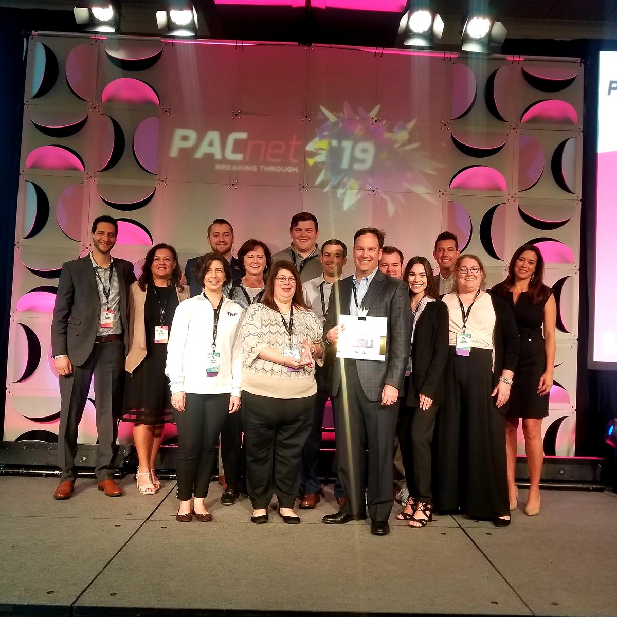 PaciolanTix's tweet photo. @LSU is the @Paciolantix Star of the Year! Congratulations! #GeauxTigers #Pacnet19 https://t.co/fhSduud1iv