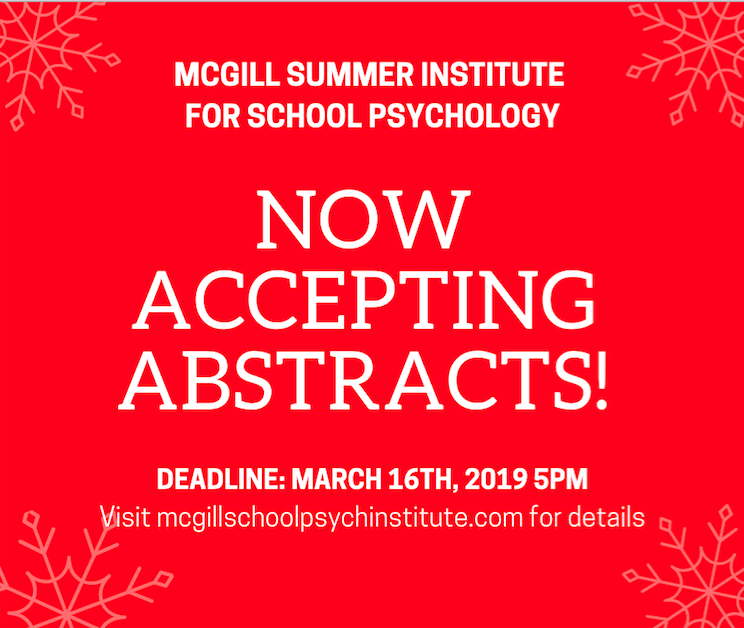 McGill_SISP's tweet photo. Do you have an awesome research project that you want to share? We're now accepting #McGillSISP2019 abstracts for poster presentations. https://t.co/U9bnyCz6fI https://t.co/eEI69J49ii