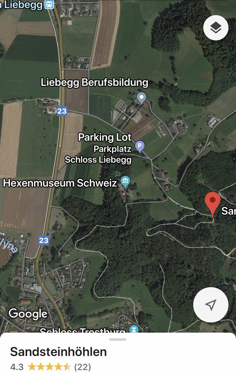 Nuvolina22's tweet photo. @Morfusta @srfkultur @SRF @Conrads_LW @freihalterin hab schon mal die 🐺🐻Sandsteinhöhlen bei Gränichen auf GoogleMaps markiert... gleich nebenan ist das  Hexenmuseum Schweiz... Zufall?!?😳🤣 https://t.co/sB6hanirUP