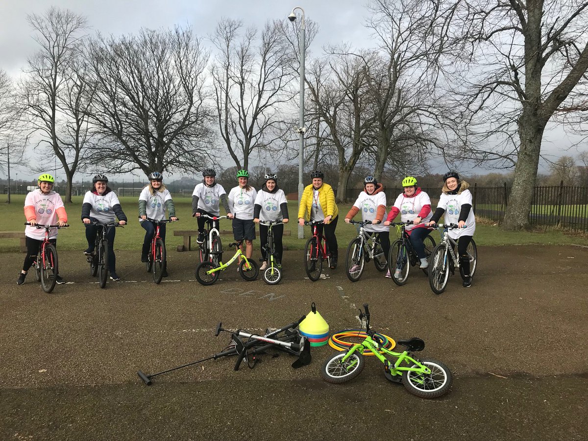 Today some of the staff team have been on a ‘play on pedals’ course! 🚲 The staff have been learning how to support the children learn the skills required to progress from balance bikes to cycle bikes 🚲 #cyclescotland #playonpedals