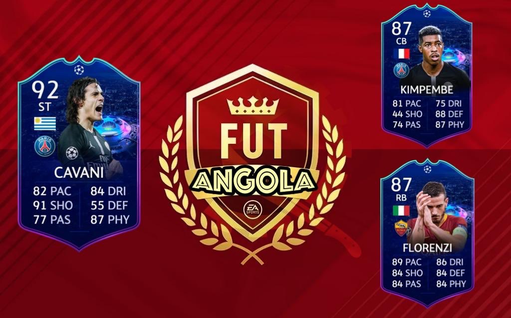 AngolaFut's tweet photo. Primeira actualizaรงรฃo das cartas live da Champions League. ๐ต๐น
First update of the live cards of champions league ๐ด๓ ง๓ ข๓ ฅ๓ ฎ๓ ง๓ ฟ
#fifa19 #fut_angola #livecards #championsleague #psg #roma @ECavaniOfficial @kimpembe_3 #Florenzi https://t.co/fIDfWggeiC