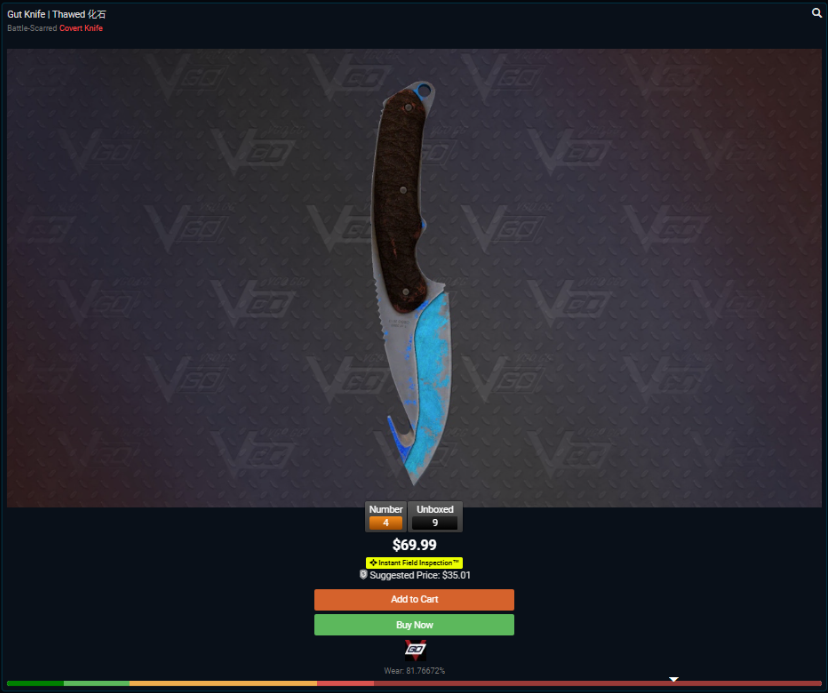 Gut Knife | Thawed 化石 (Battle-Scarred) Giveaway

- Follow <a href="/EZRagecom/">EZRage 2.0 - CS:GO Gambling</a> (New sponsor) + me
- Retweet
- Tag 1 friend