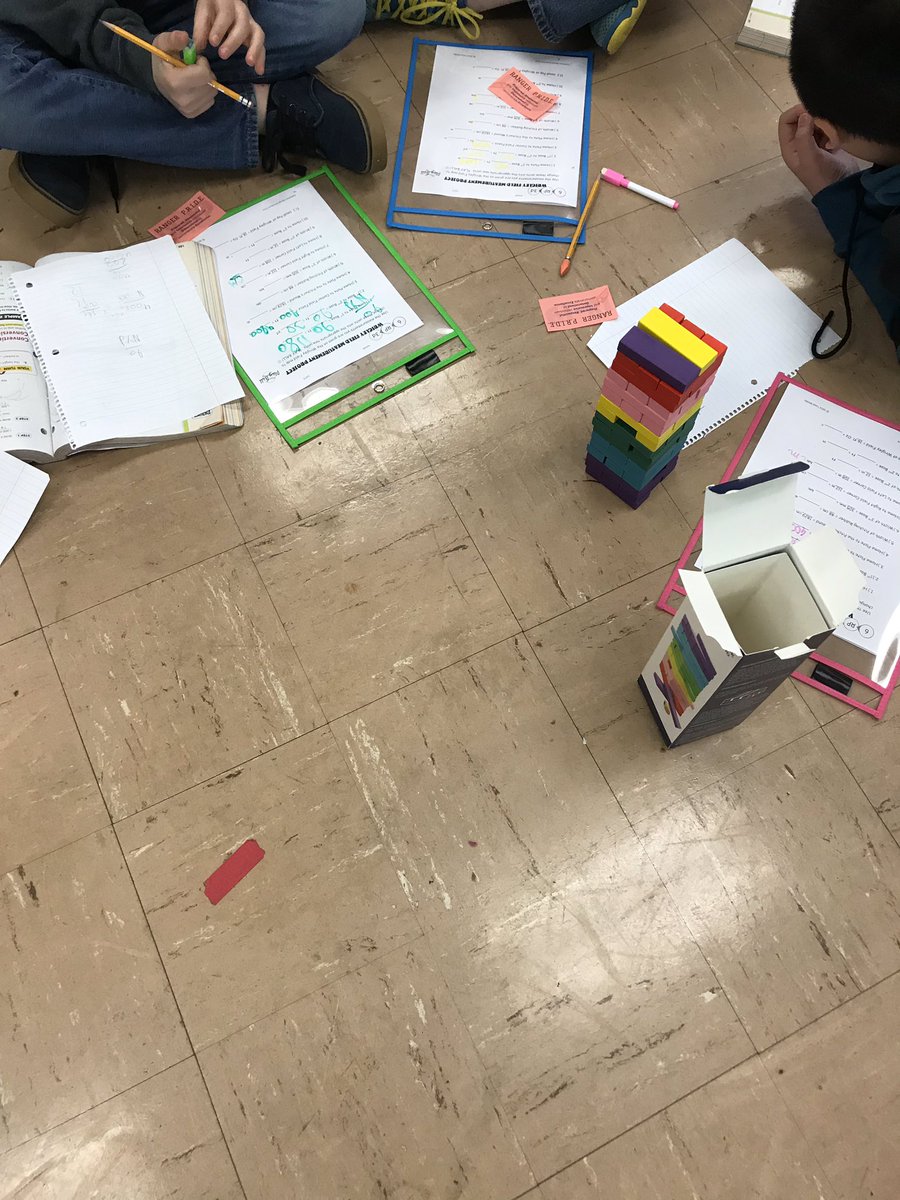 kwomack_teach's tweet photo. Who says math can’t be engaging and fun?  Jenga math anyone?  #mymathletesarethebest https://t.co/spgIPfLtSB