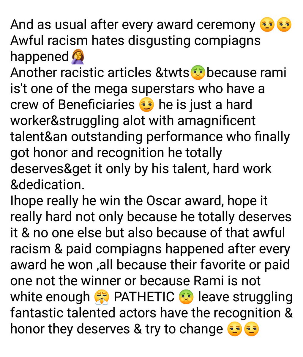 dodleee6doo's tweet photo. #screwthecritics
Ilove this hashtag😂
Let's make some 🔥
#ScrewTheHaters
#ScrewTheRasistics
#ScrewAnyOneAgainstRami
@ItsRamiMalek is the #Oscars winner 👏👑🤞🤞💪💪 https://t.co/JnyBWPJBn2