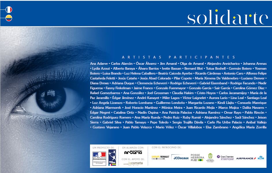 CCIFC's tweet photo. Participe en la subasta y asista a la exposición Silente #Solidarte 2019, "Arte para la Educación", y dele una oportunidad a jóvenes destacados de bajos recursos en Colombia. @France_Colombia https://t.co/J70V9V42Kc