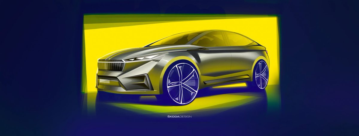 RumBat's tweet photo. Skoda, cidden uçmaya başladı!
@VWGroup #MEB modüler elektrikli platformunda tam elektrikli olarak hazırlanan #BEV ŠKODA VISION iV konsepti, @GimsSwiss fuarında sahneye çıkacak.
Gelecekte #Skoda #EV araçlarının hepsinde göreceğimiz öndeki boydan boya #lightningblade ışık şeridi..+ https://t.co/Rvsv9hVf4T