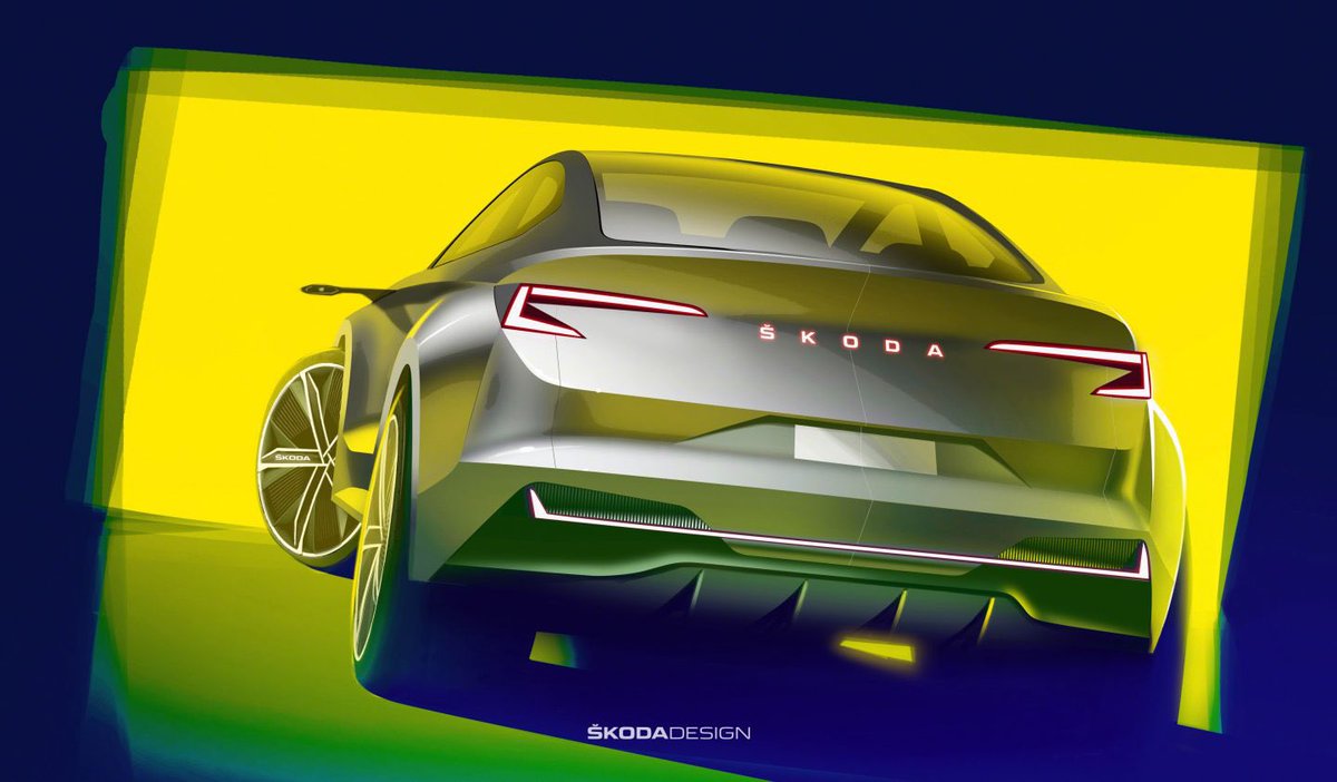 RumBat's tweet photo. Skoda, cidden uçmaya başladı!
@VWGroup #MEB modüler elektrikli platformunda tam elektrikli olarak hazırlanan #BEV ŠKODA VISION iV konsepti, @GimsSwiss fuarında sahneye çıkacak.
Gelecekte #Skoda #EV araçlarının hepsinde göreceğimiz öndeki boydan boya #lightningblade ışık şeridi..+ https://t.co/Rvsv9hVf4T