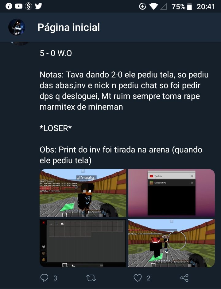 - Bro C fala de mas Kd a print do chat?????  Chat????