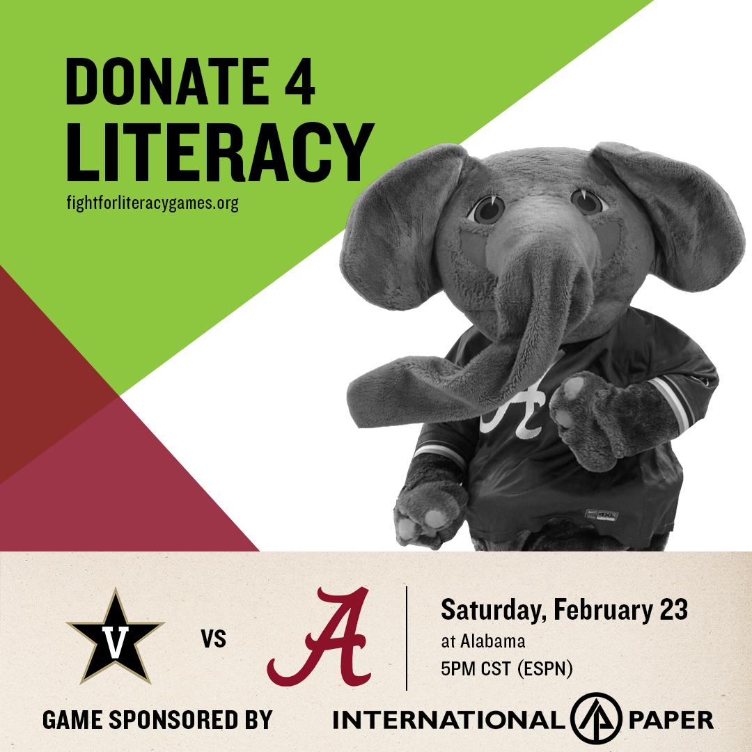 UA_Athletics's tweet photo. RETWEET #IP4Literacy and @IntlPaperCo will donate $3 to the literacy work in Alabama! Join with @CoachingforLit and @AlabamaMBB in the #Fight4Literacy.
Rules: https://t.co/ueI8vjOaH1 https://t.co/0HXHswR7HY