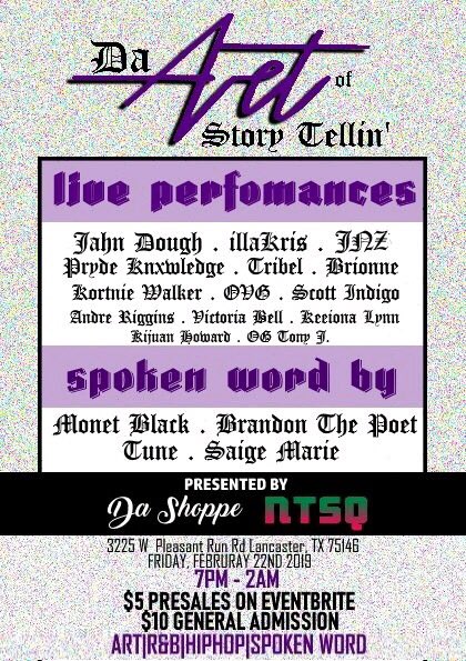 hrtbrkjnz's tweet photo. #DaArtOfStoryTellin February 22nd
Come Vibe Out With Us 🌊🌊🌊
Presented By @NTSQmusic
Powered By #DaShoppe https://t.co/EXHrRvS4Wo