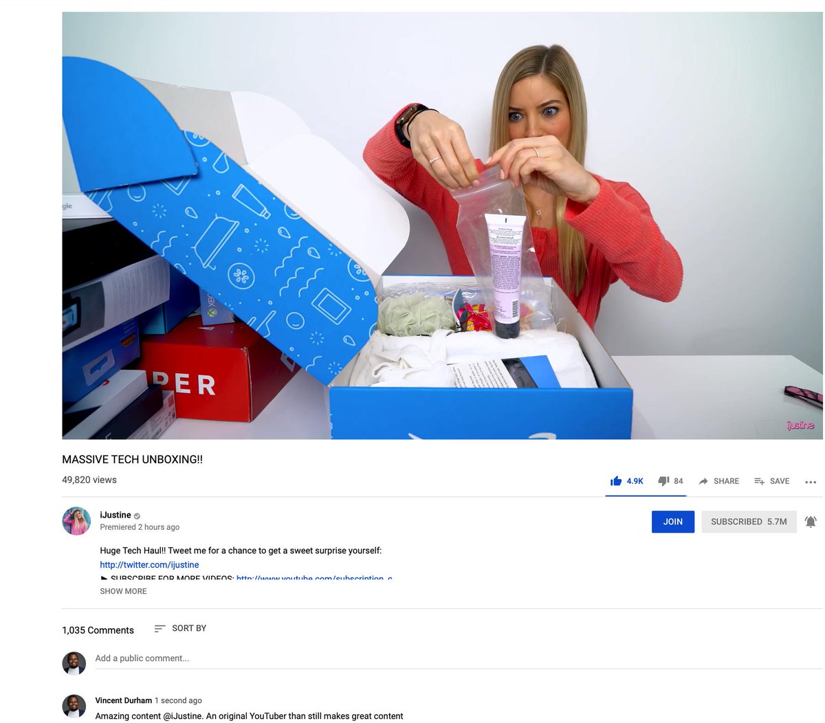 kvndrhm's tweet photo. @ijustine Loved this video! https://t.co/bHaP59UEm6
