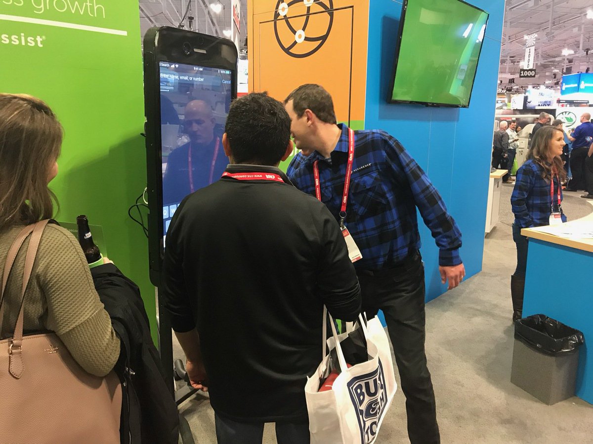 Accurence's tweet photo. This is our 8th year at the International Roofing Expo and they keep getting better! We're enjoying meeting new folks today and sharing the benefits of our #ScopeAssist app with the roofing community ๐ก๐จ. #IRE2019 @roofingexpo https://t.co/78uOrckkaG