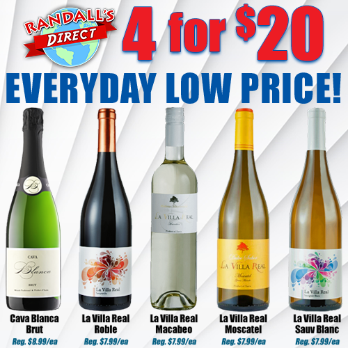 Randalls_Wine's tweet photo. Mix & Match these Randall's Direct wines at our EVERYDAY LOW PRICE of 4/$20! Available at all Randall's locations, while supplies last. #WineLover #WineOClock #Winestagram #WineLife #WineNot #WineO #WineGeek #WineNerd #WineLove #WineDown #WineEnthusiast #WineTime #RandallsDirect https://t.co/H7JOGMcom1