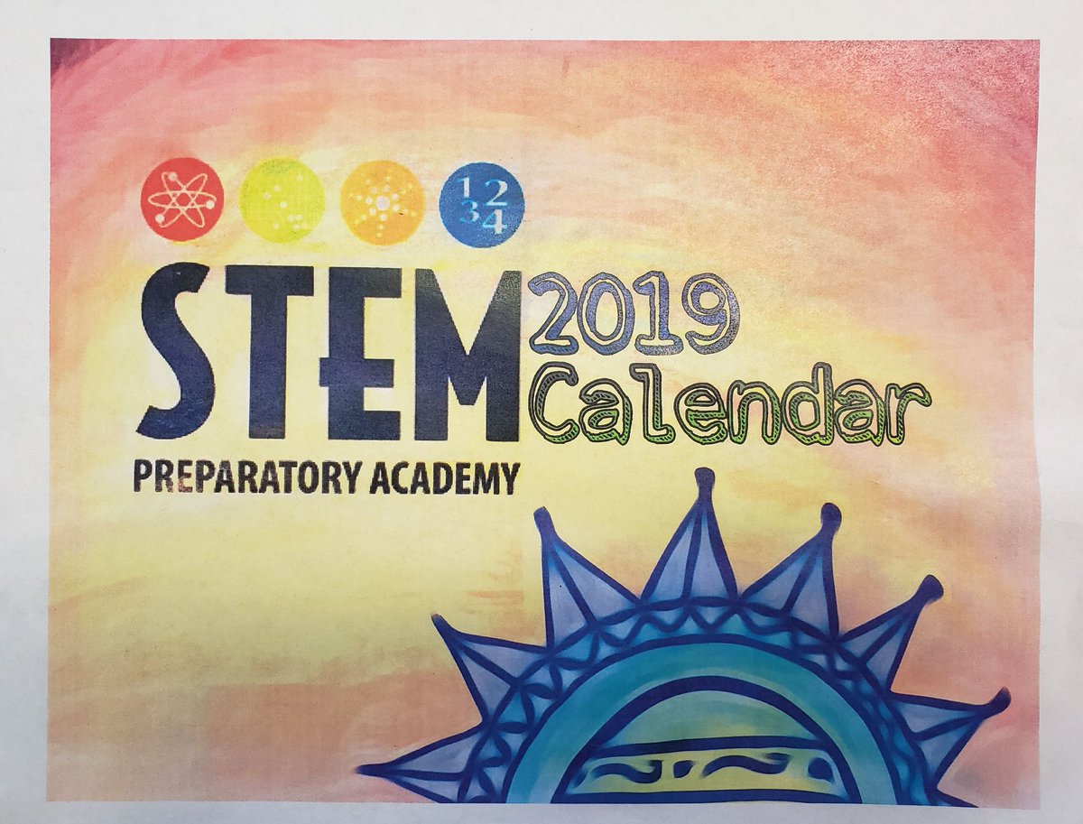 STEMPREP's tweet image. STEM Prep Middle is showing their love of our community, and we are so proud! Art Club created and sold a 2019 calendar that included their original artwork. 100% of the proceeds went to the Safe Haven Family Shelter in the form of supply donations. #community #love #STEMPrep