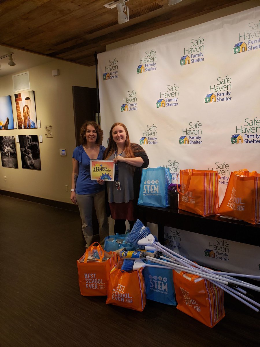 STEMPREP's tweet image. STEM Prep Middle is showing their love of our community, and we are so proud! Art Club created and sold a 2019 calendar that included their original artwork. 100% of the proceeds went to the Safe Haven Family Shelter in the form of supply donations. #community #love #STEMPrep