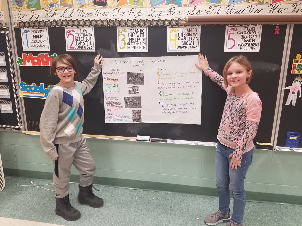 HNSonger's tweet photo. On Friday, my 4th grade students presented their posters on the Ojibwa tribe. They did such a great job and put so much work into these posters. https://t.co/9z0LWRbzYr