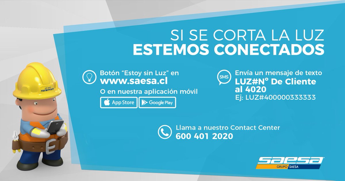 Se normaliza 100% el suministro eléctrico en #Coñaripe y sectores aledaños. Sugerimos que verifiques los automáticos internos del inmueble, y si aún registras anormalidades en tu servicio, comunícate con nuestros canales de contacto habilitados.