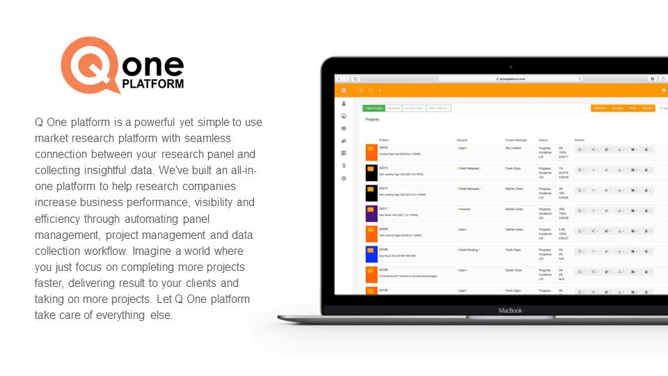 QOneTech's tweet photo. The Q One Platform-a Swiss Army knife for Research: Panel Mgmt-Survey Design-Data Collection-Project Mgmt-Fraud Prevention-all in one package. More info here https://t.co/JJ0OpEAcyz
#QOneTech #mrx #MRAmrx #marketresearch #NewMR #datacollection #NewMRTechnology #Innovation #IIeX https://t.co/58ELU4mmZO