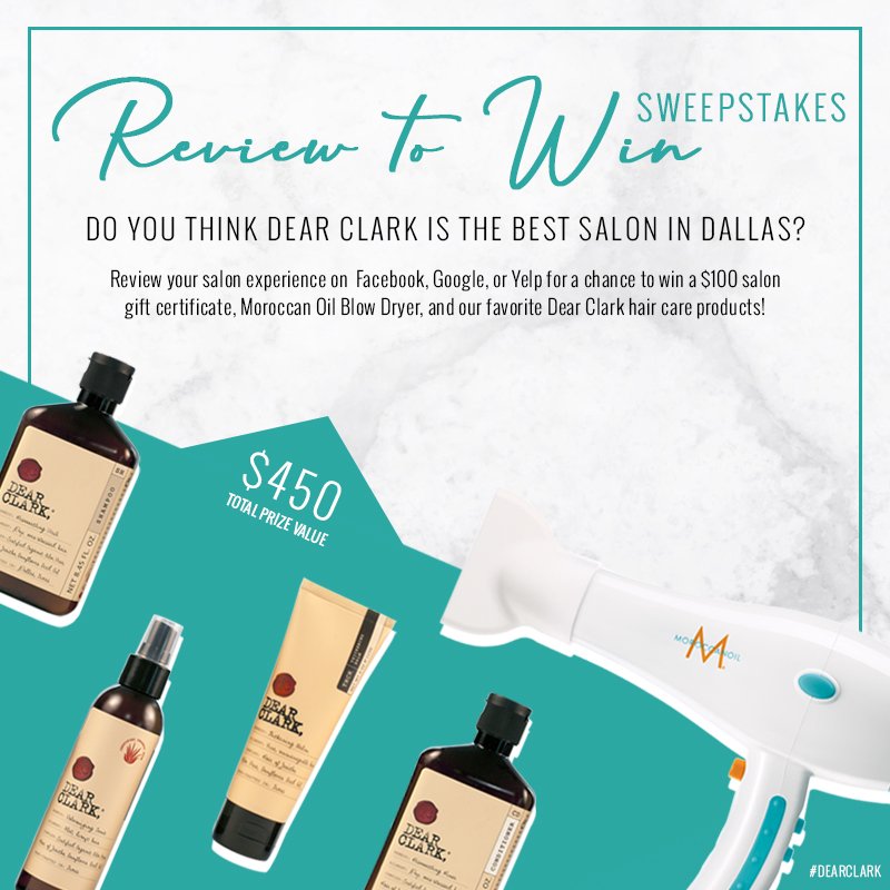 bookhouseofdear's tweet photo. 🤗 This month we'd love to hear your feedback on our salon! 👉 https://t.co/d18o8xnemg #reviewsweepstakes #dearclark #dallas #uptowndallas #dallashairstylist #dallashair #dallassalon #besthairsalon #dallasgiveaway #salonreviews #reviewtowin https://t.co/iiFROvywix