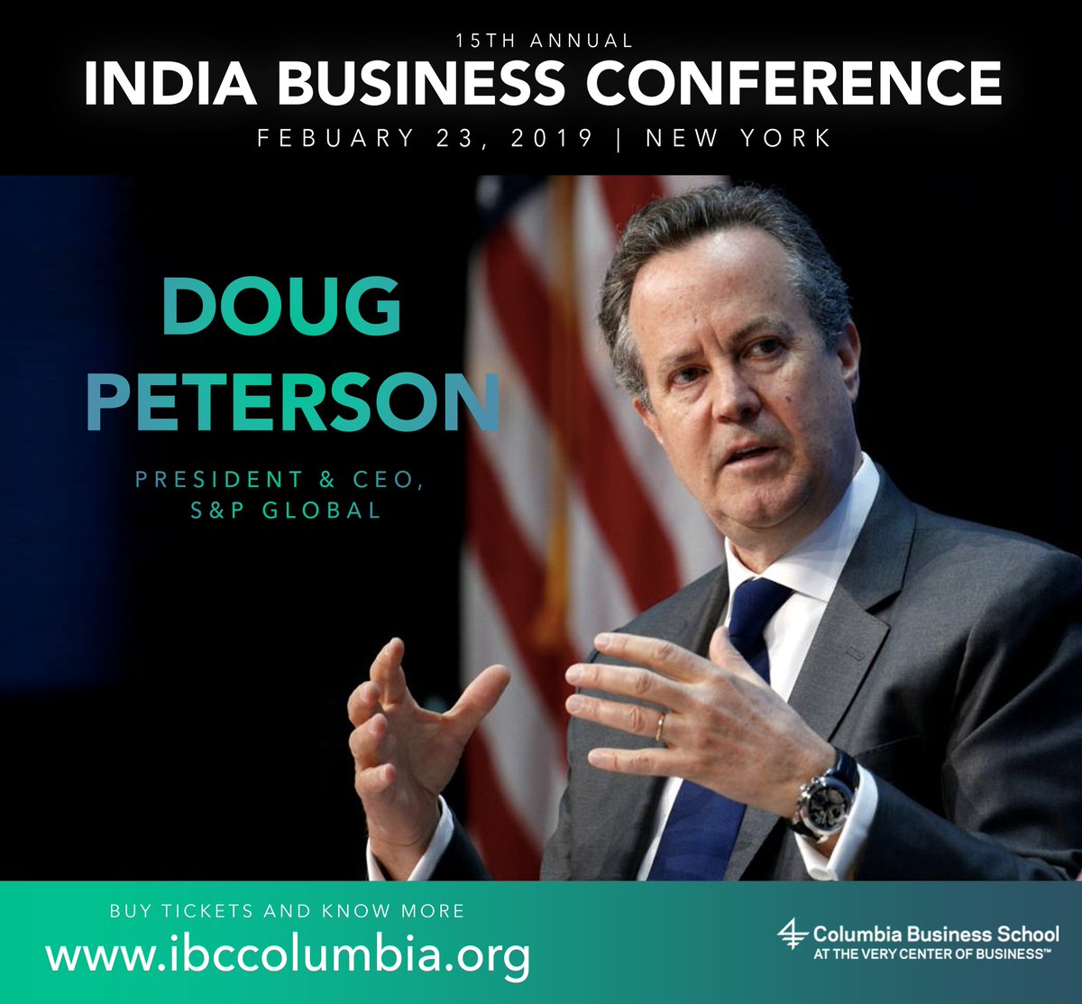 cbsibc1's tweet photo. hinking 💵💵💵? Come listen to one of the leading voices in financial services and someone, Doug Peterson, President and CEO of @SPGlobal, only at the CBS India Business Conference.

Tickets: https://t.co/wl0UZgNGQ8

#CBSIndiaBusinessConference #CBSIndiaBizCon #cbsibc @CBSIBC https://t.co/MZimCzIXXJ